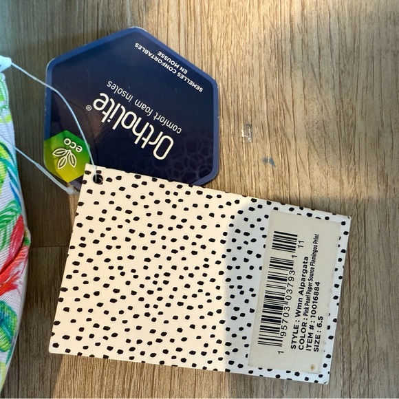 Toms x Paper Source Limited Edition Flamingo Print Alpargata Flats - Size 6.5 - Picture 4 of 6